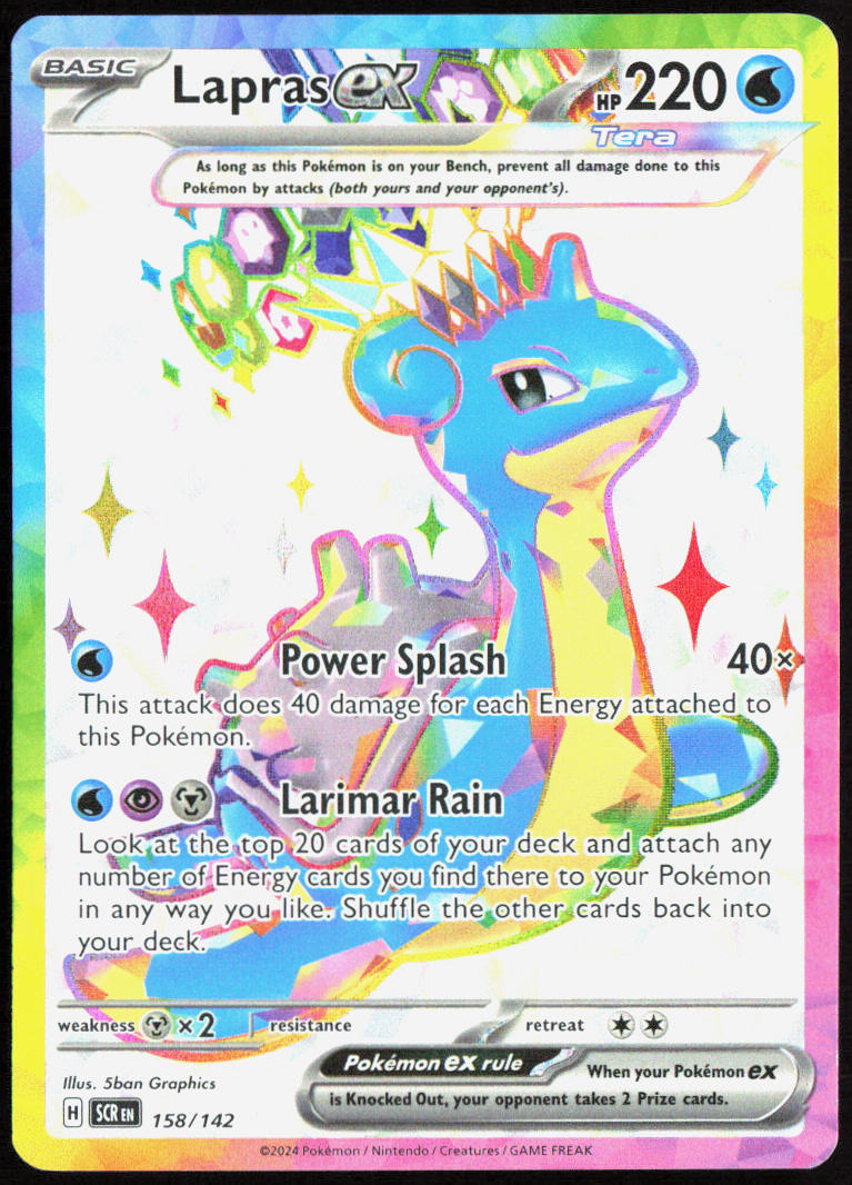 Lapras Ex Ultra Rare 158/142