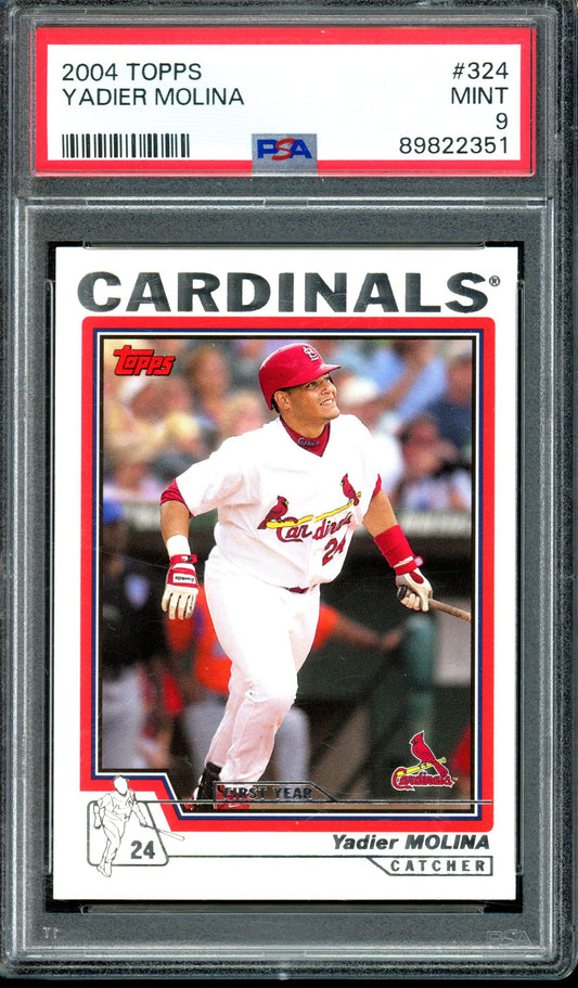 Yadier Molina 2004 Topps 1st Edition #324 PSA 9