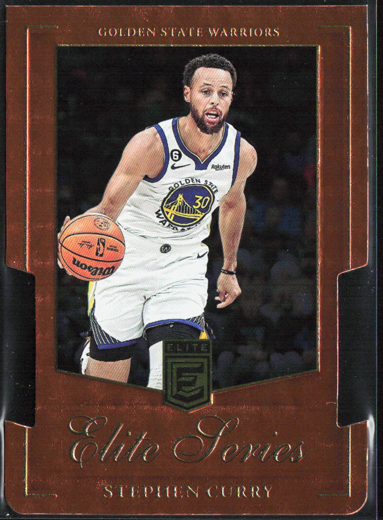 Stephen Curry 2023-24 Donruss Elite #4 Elite Series Orange Die Cut