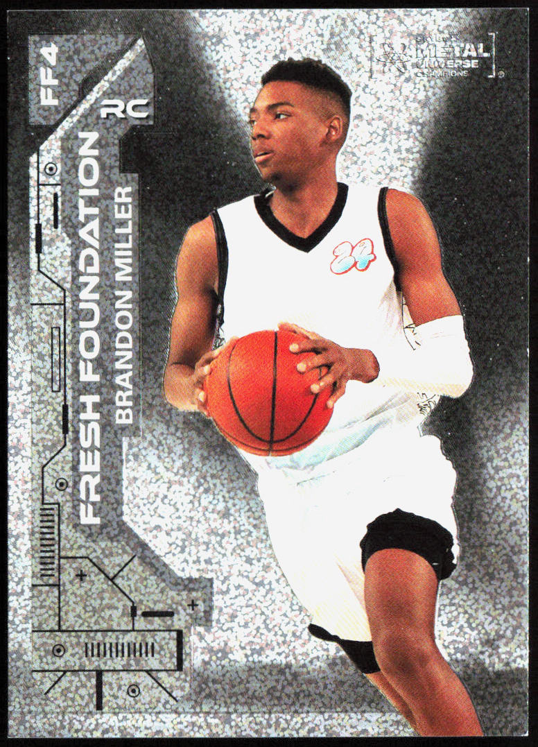 Brandon Miller 2023 SkyBox Metal Universe #FF4 Fresh Foundation Silver Dots /299