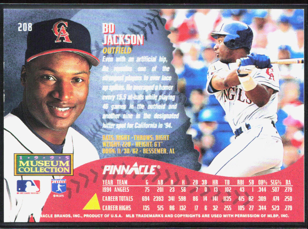 Bo Jackson 1995 Pinnacle #208