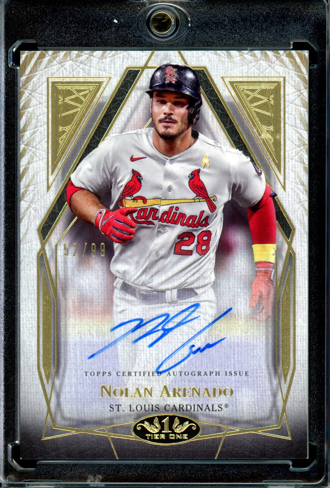 Nolan Arenado 2022 Topps Tier One - Tier One Autographs #T1A-NA