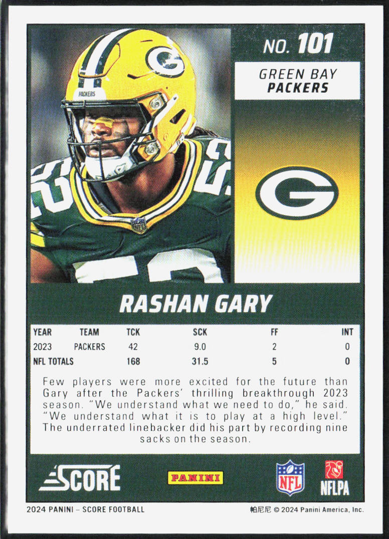 Rashan Gary 2024 Score #101 Stars #/399