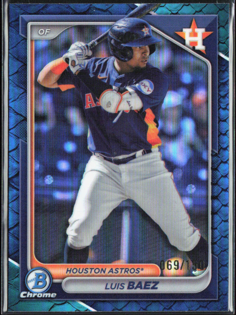 Luis Baez 2024 Bowman Chrome #BCP-248 Reptilian Blue Refractor /150