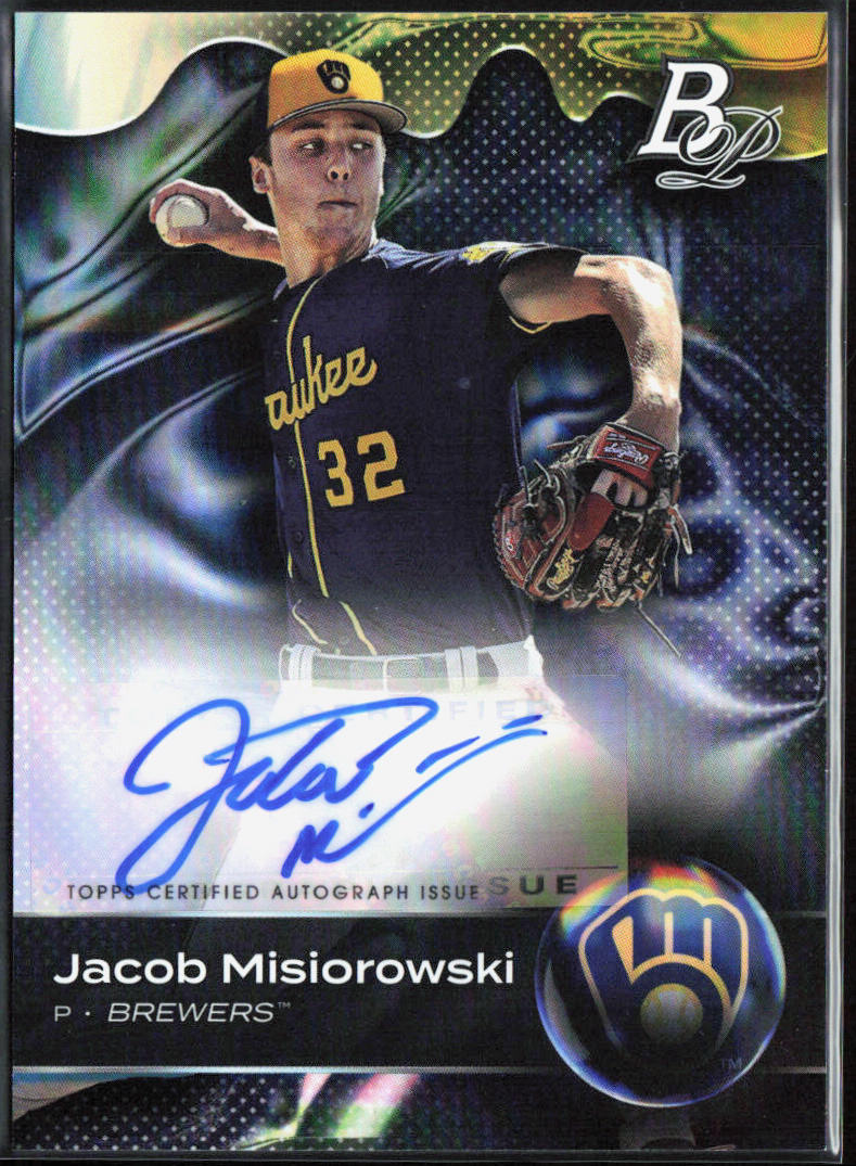 Jacob Misiorowski 2023 Bowman Platinum #TOP-69 Top Prospects Autographs