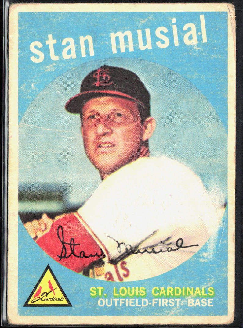 Stan Musial 1959 Topps #150 (Please Check Back Of Card)