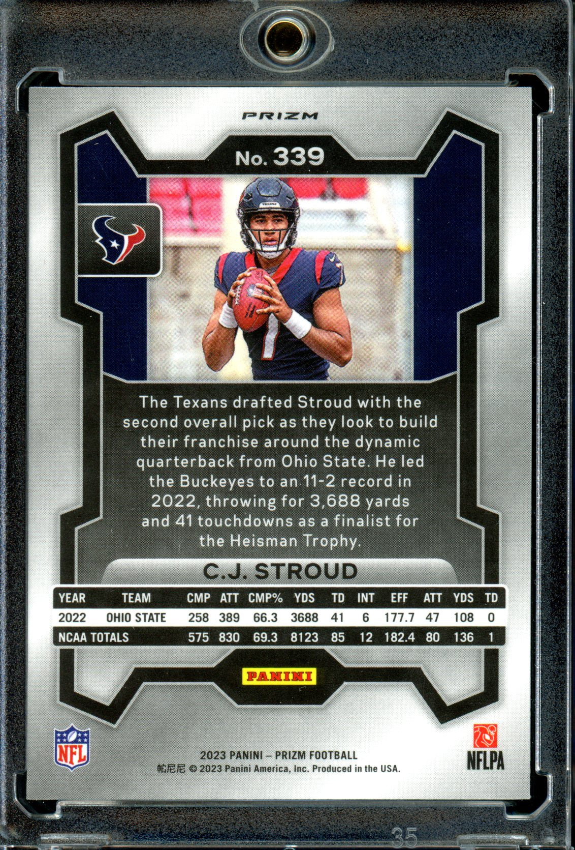 C.J. Stroud 2023 Panini Prizm #339 Silver