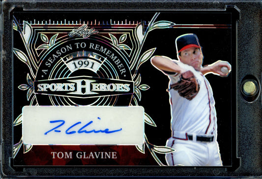 Tom Glavine 2024 Leaf Metal Sports Heroes - Acetate Black #ASR-TG1 /8