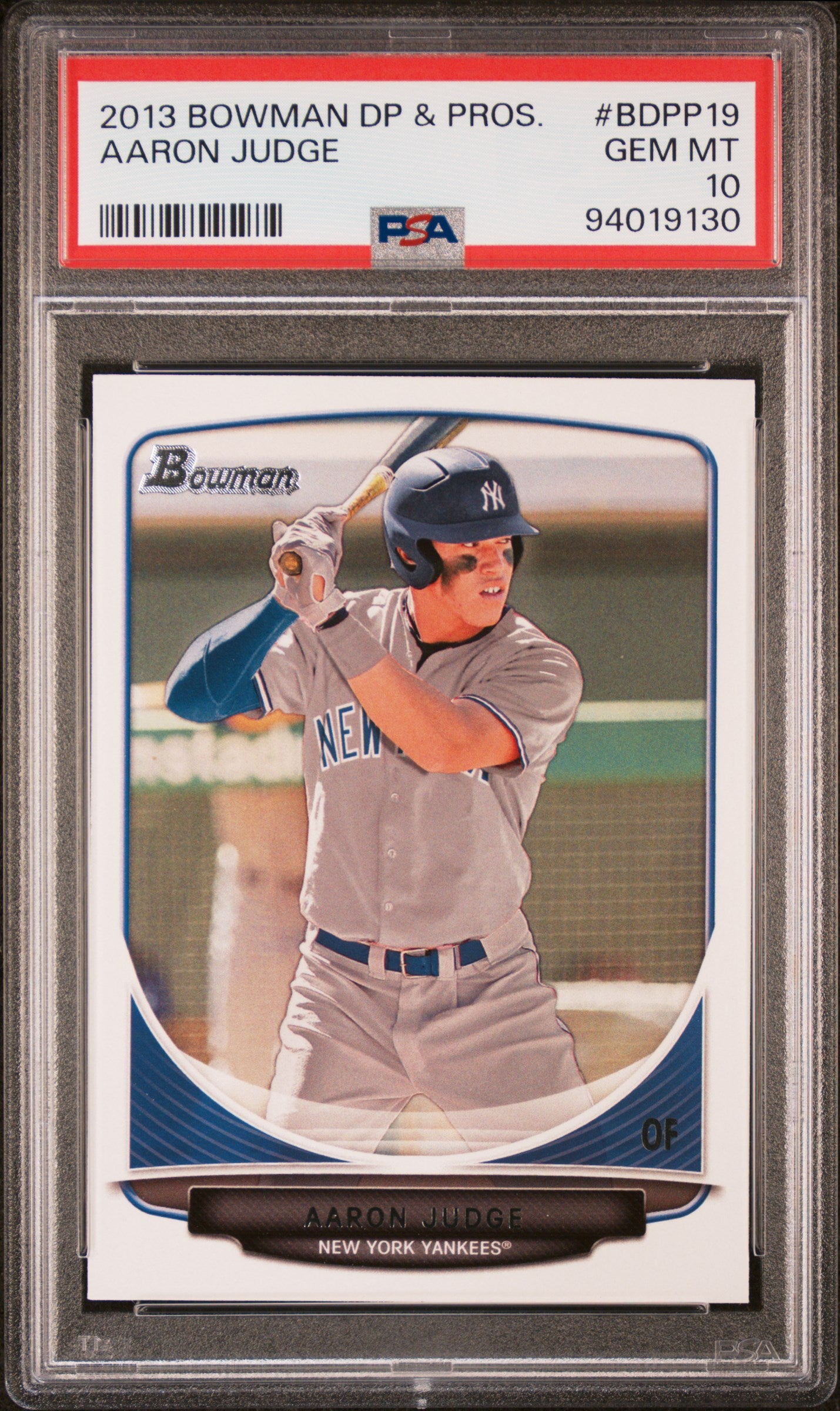 Aaron Judge 2013 Bowman Draft Picks & Prospects #BDPP19 PSA 10