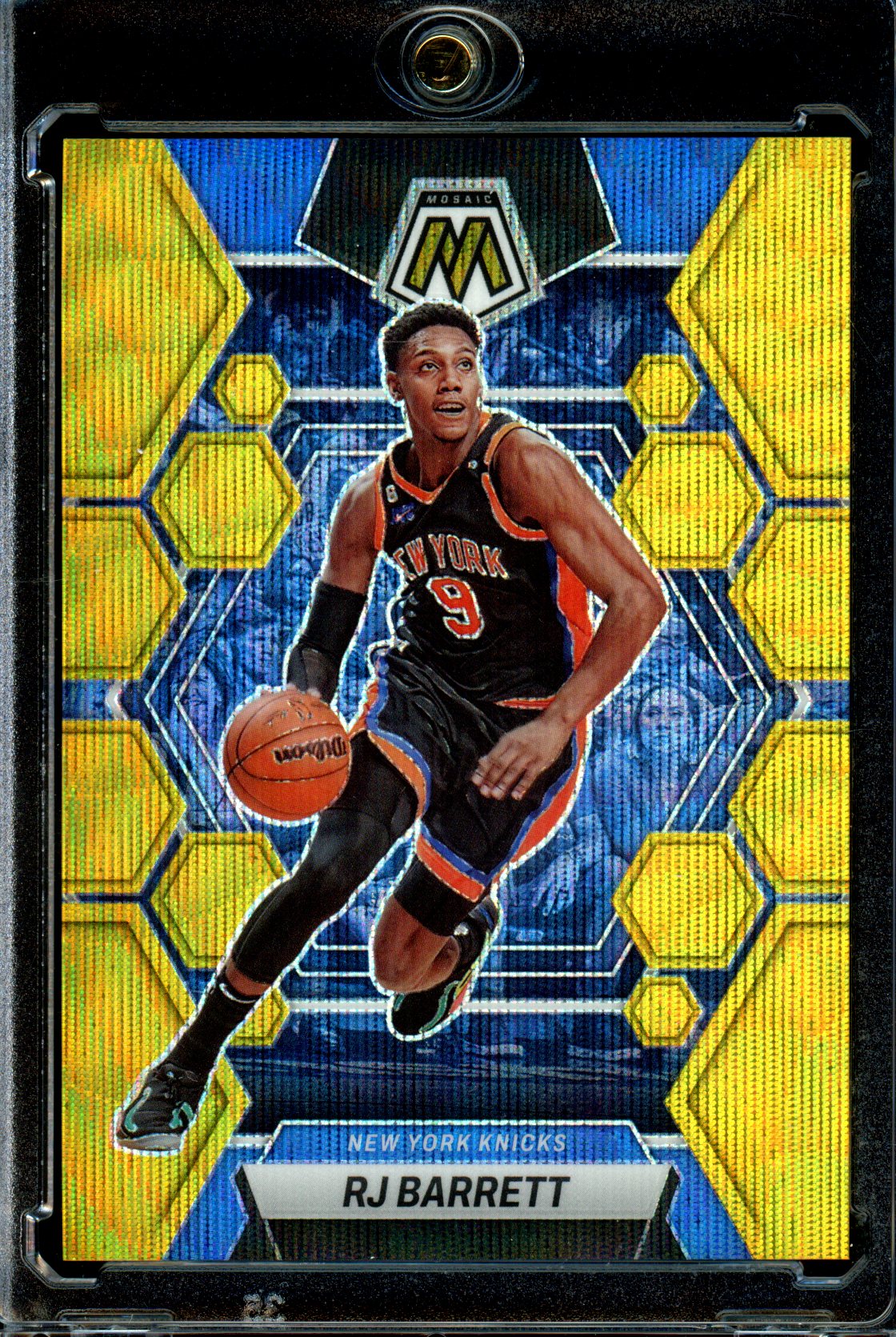 2022-23 Panini Mosaic - Gold Mosaic Prizm #3 RJ Barrett /10