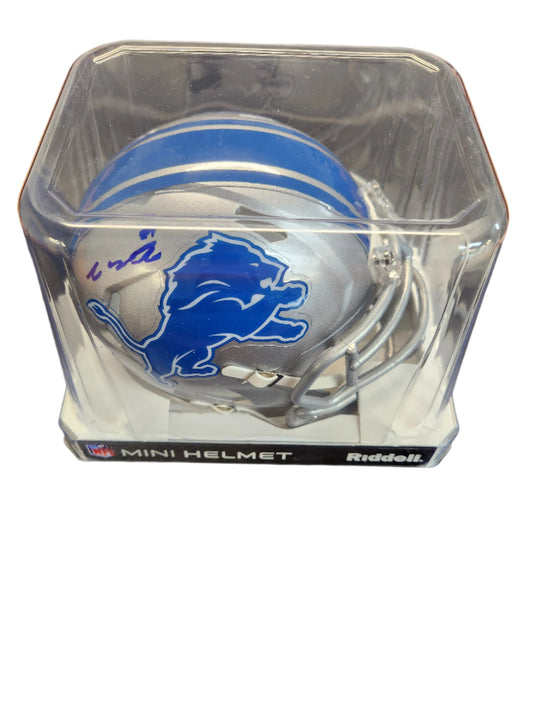 Sam LaPorta Autographed/Signed Detroit Lions Mini Helmet Beckett