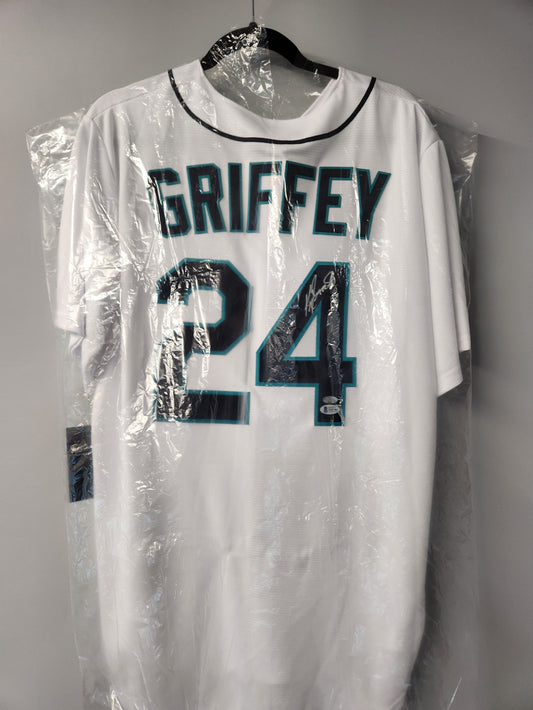 Ken Griffey Jr. Signed Autographed Seattle Mariners White Nike Jersey