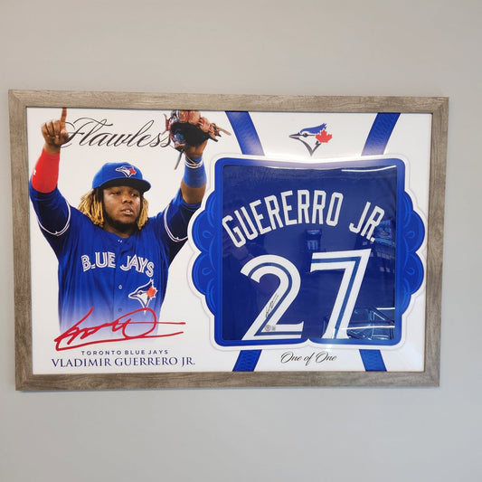 Vladimir Guerrero Jr. Signed Custom Framed Jersey