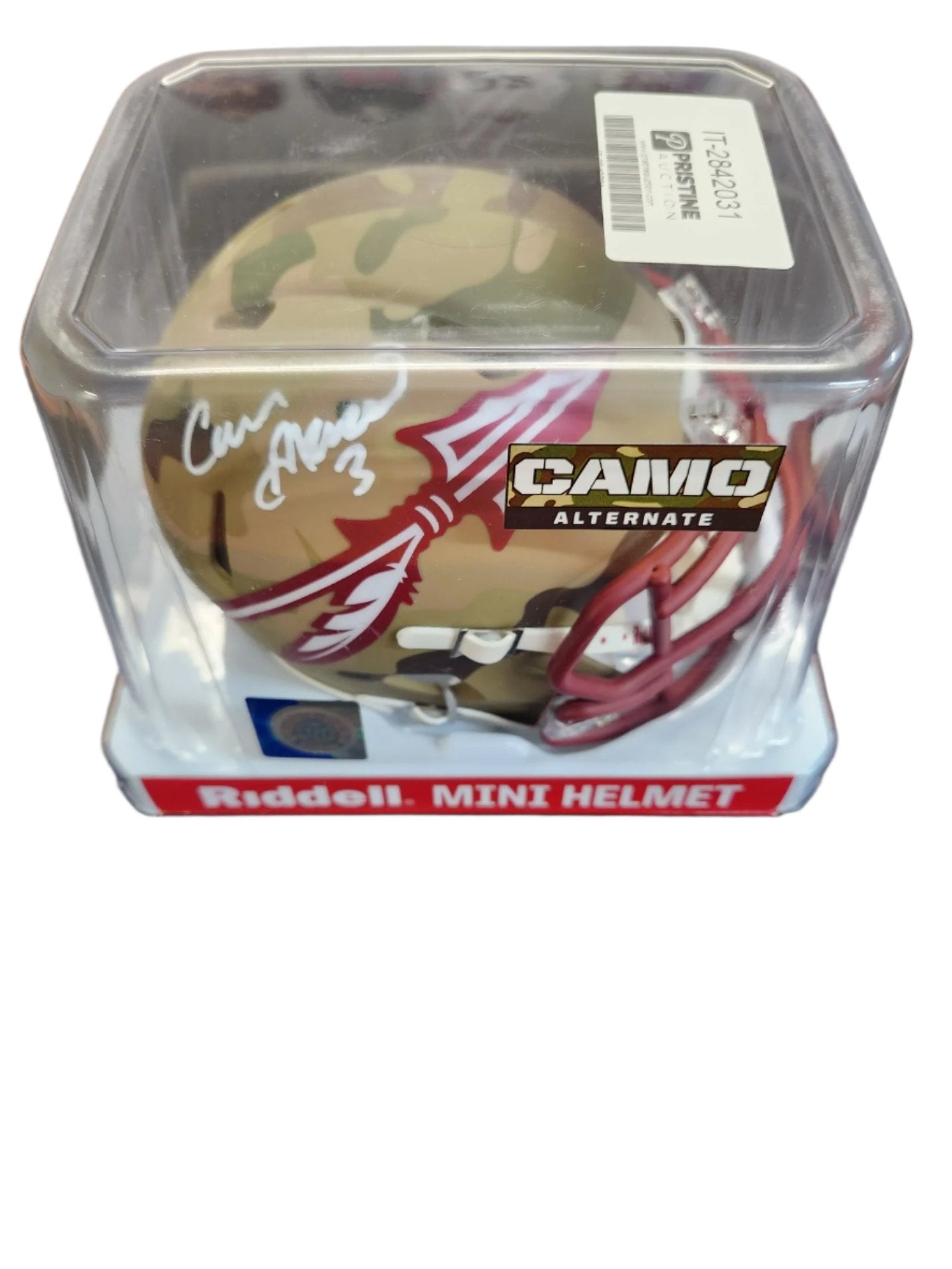 Cam Akers Signed Florida State Seminoles Chrome Speed Mini Helmet Beckett