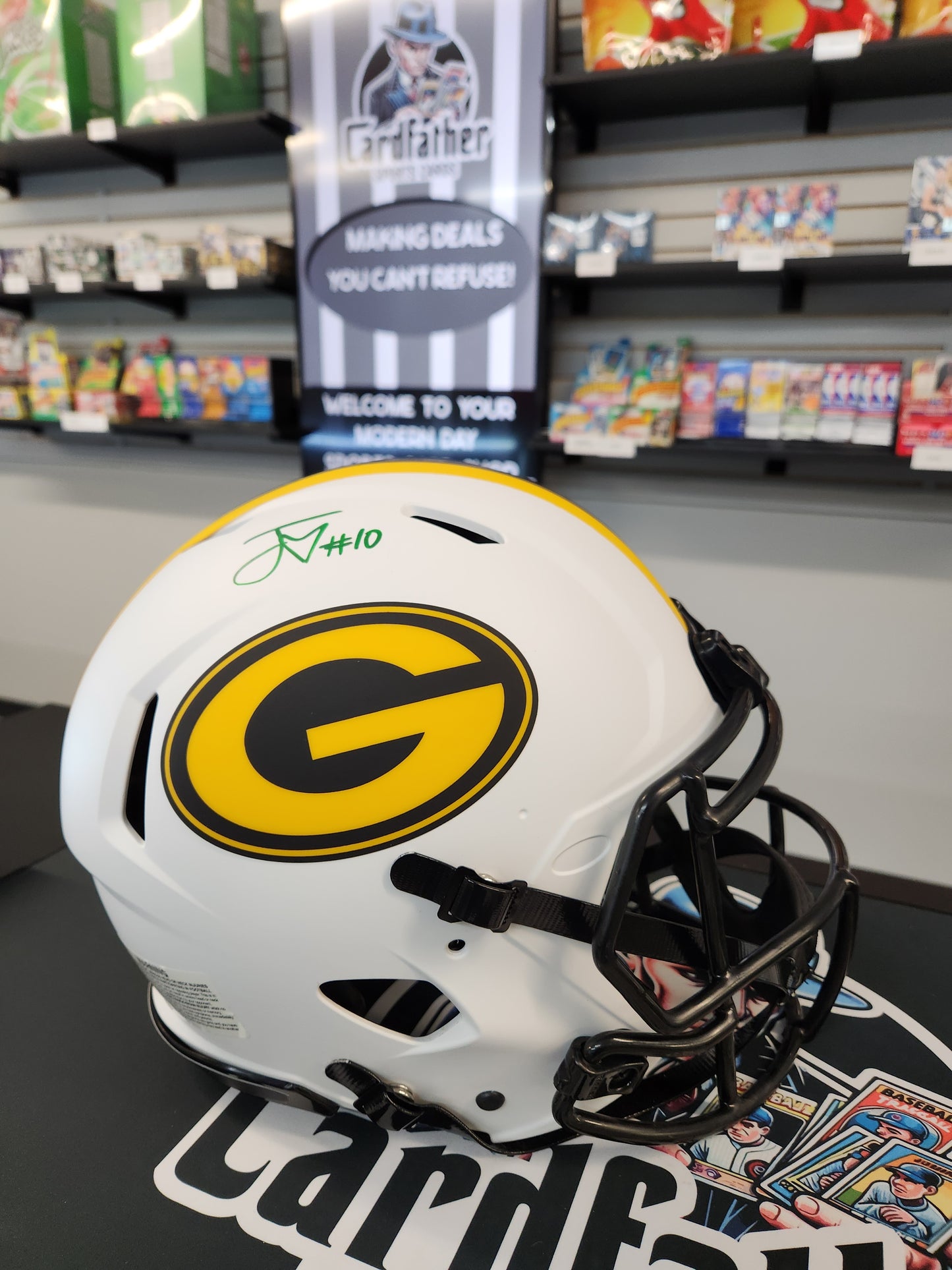 Jordan Love Autographed Packers Lunar Eclipse Authentic Full-Size Helmet