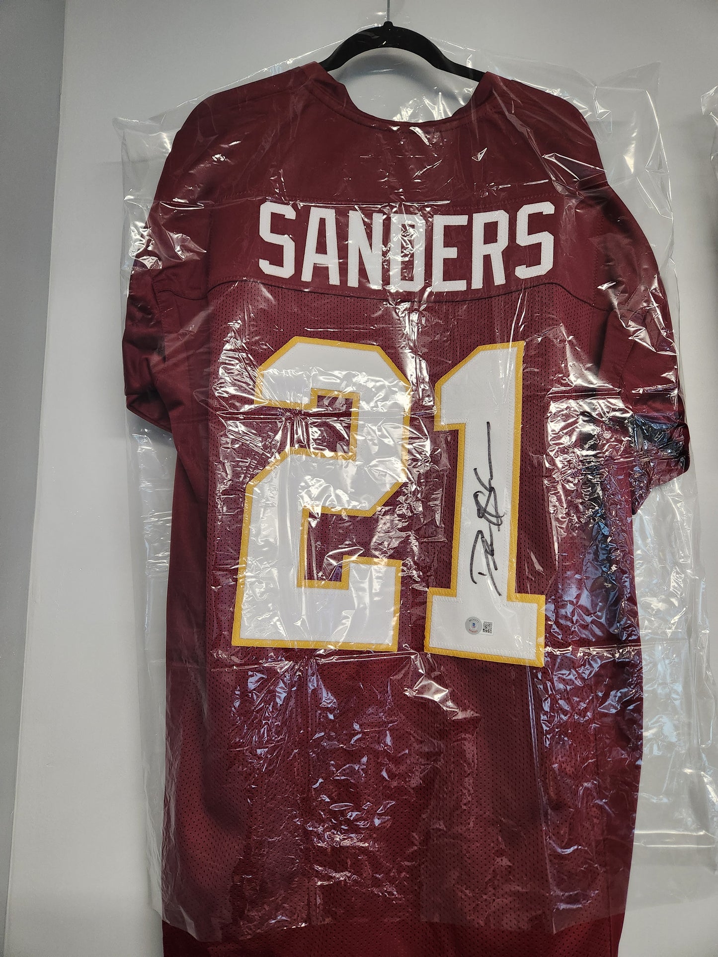 Deion Sanders Redskins Custom Signed Jersey