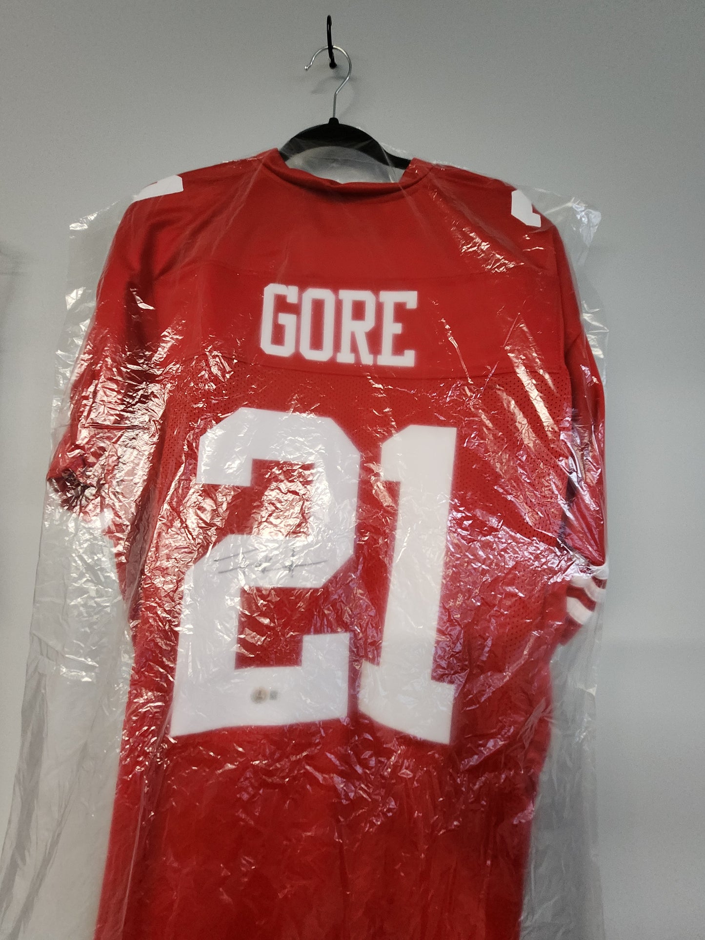 Frank Gore San Francisco 49ers Signed Red Custom Football Jersey