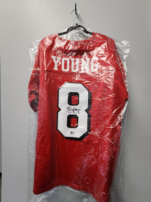 Steve Young Signed Custom Jersey Beckett