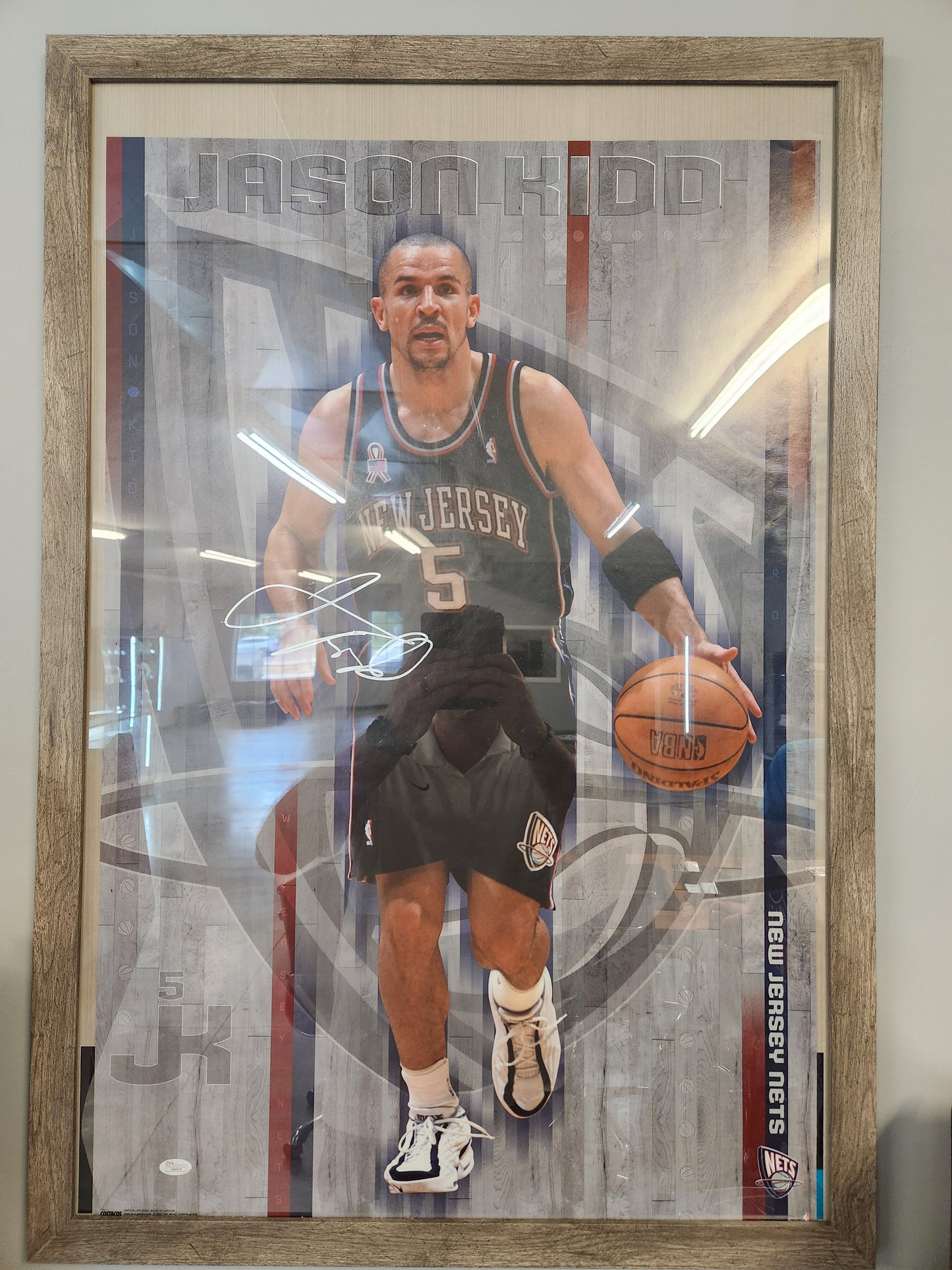 Jason Kidd Framed Autograph Poster