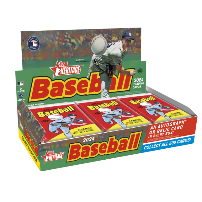 2024 Topps Heritage Baseball Hobby Box 2024 TOPPS HERITAGE BASEBALL HOBBY BOX