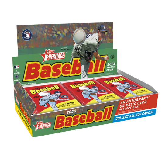 2024 Topps Heritage Baseball Hobby Box 2024 TOPPS HERITAGE BASEBALL HOBBY BOX