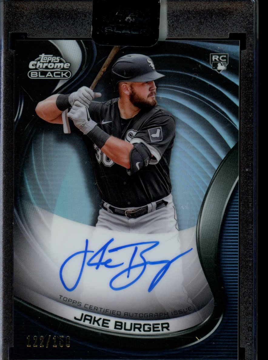 2022 Topps Chrome Black #CBA-JBU Jake Burger Autographs