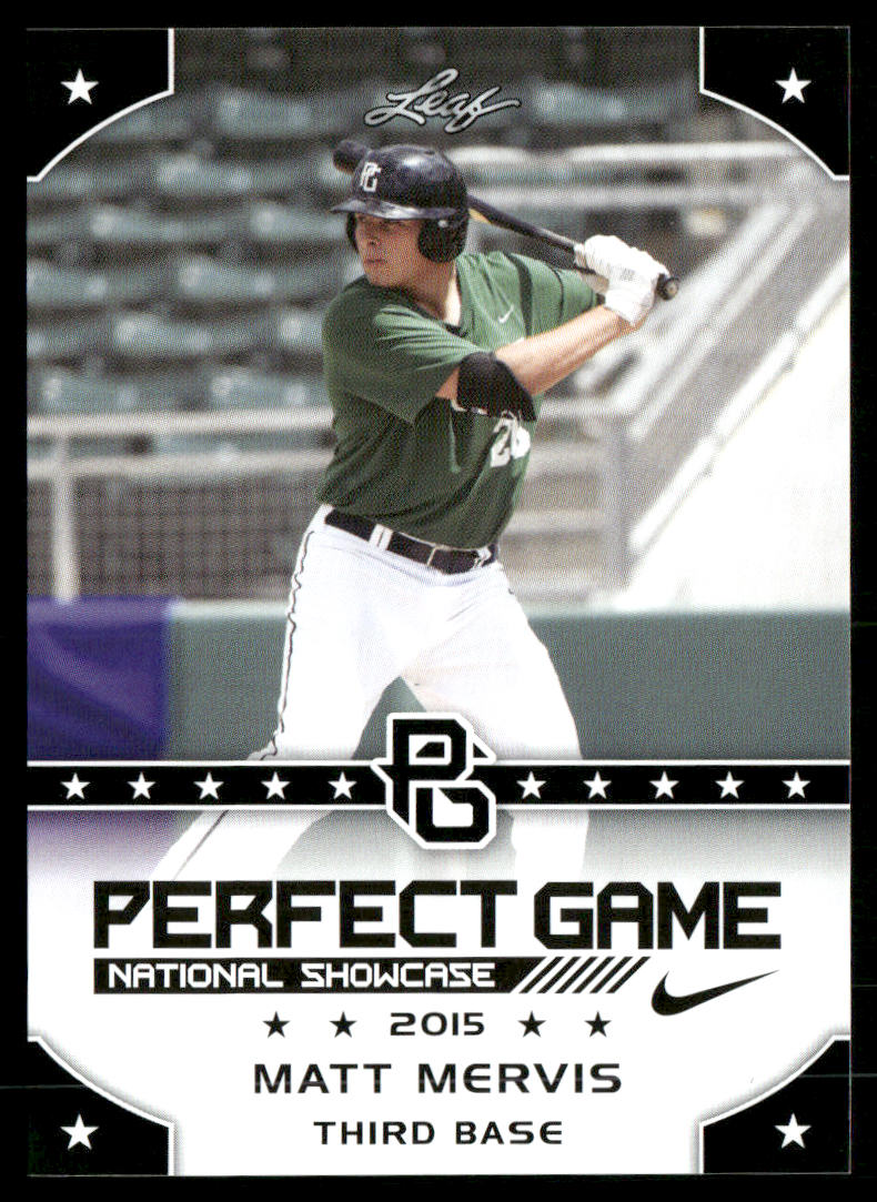 2015 Leaf Perfect Game National Showcase #150 Matt Mervis