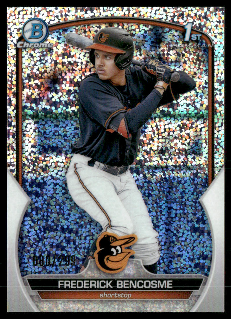 2023 Bowman #BCP-35 Frederick Bencosme Chrome Prospects Speckle Refractor