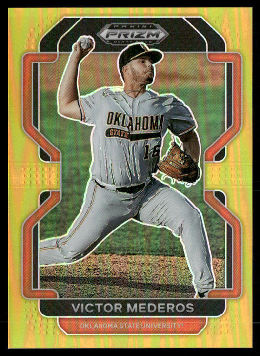 2022 Panini Prizm Draft Picks #PDP178 Victor Mederos Gold #/10