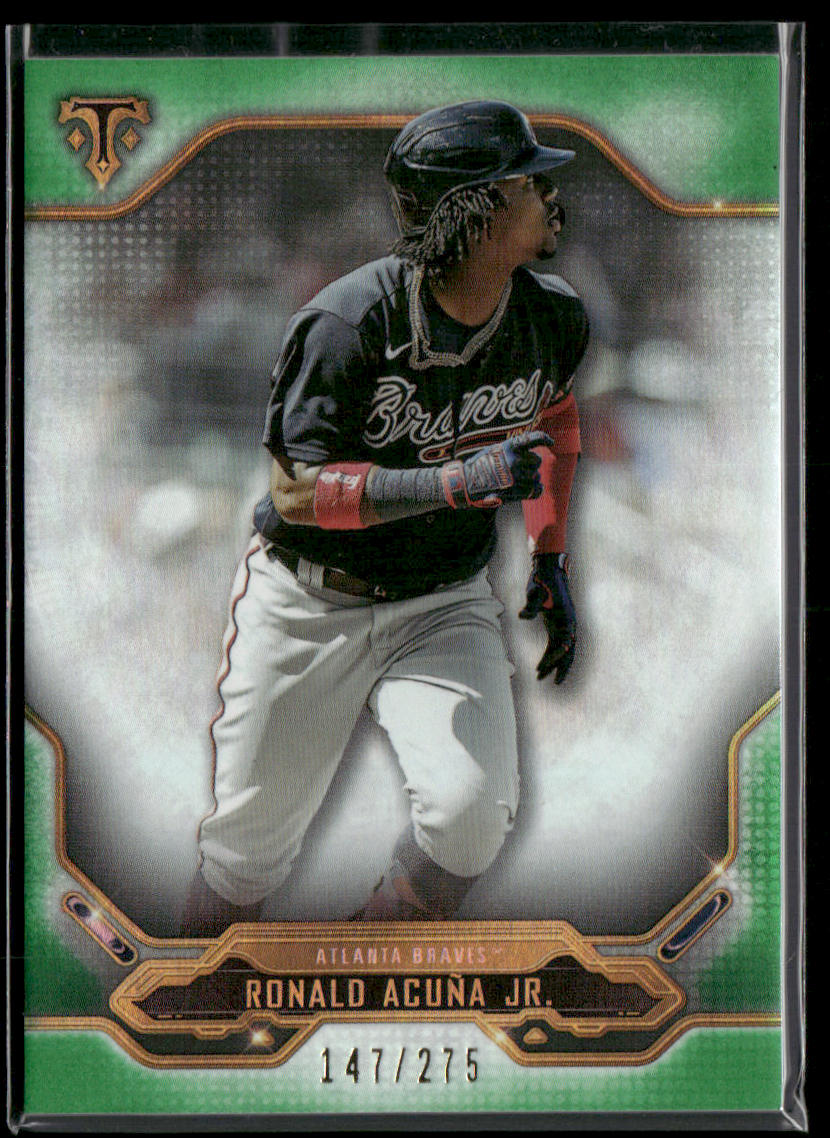 2020 Topps Triple Threads #7 Ronald Acuña Jr. Emerald #/275