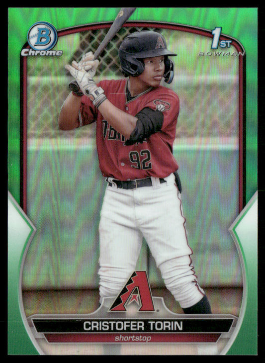 2023 Bowman Chrome #BCP-204 Cristofer Torin  Green Refractor #/99