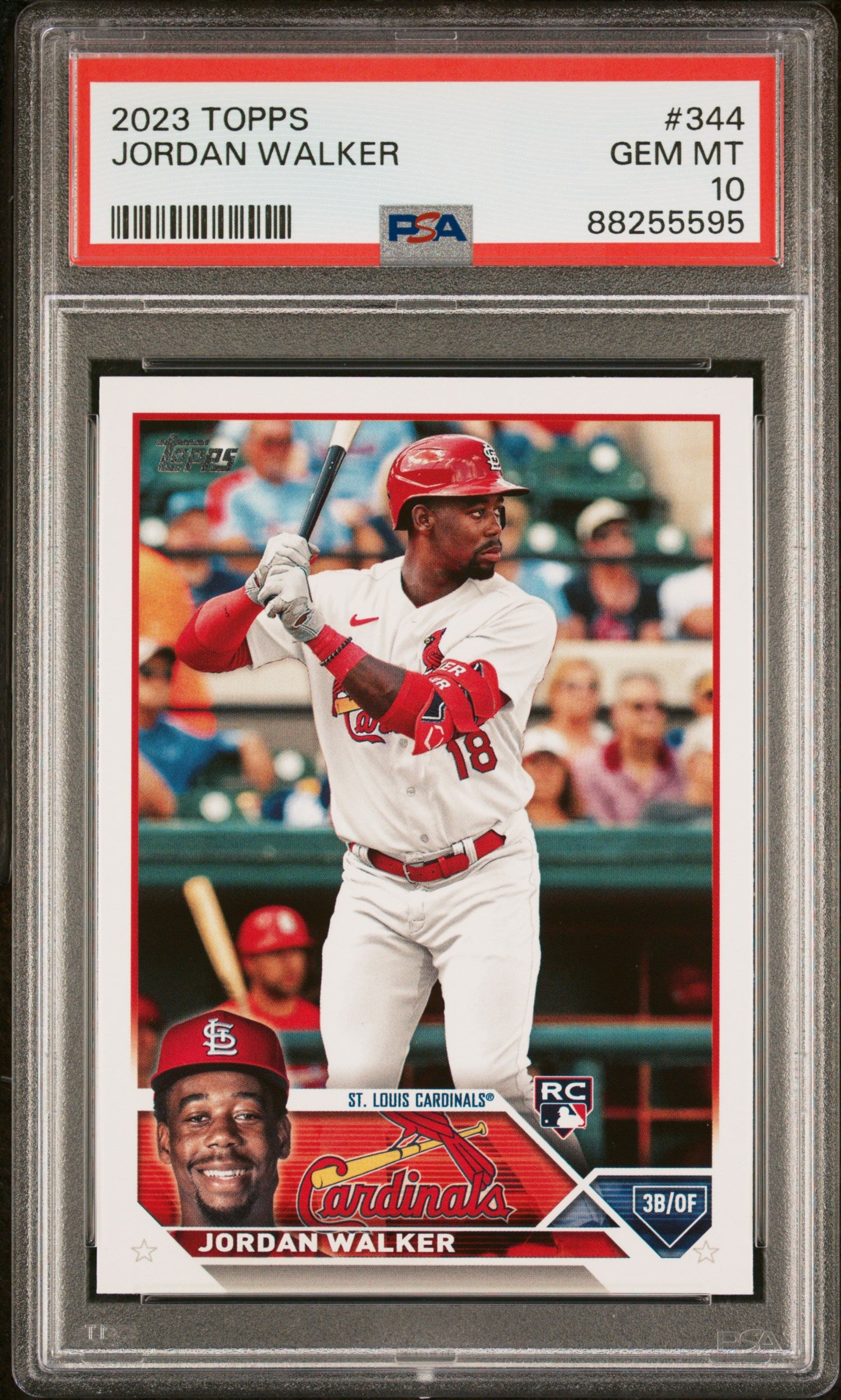 2023 Topps #344 Jordan Walker PSA 10