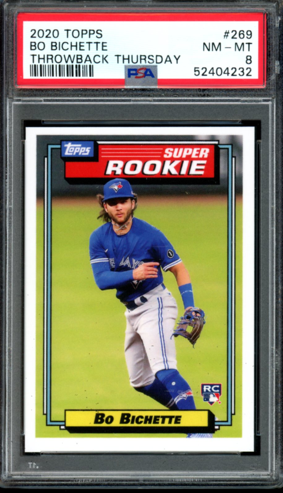 2020 Topps Throwback Thursday #269 Bo Bichette Throwback Thursday PSA 8