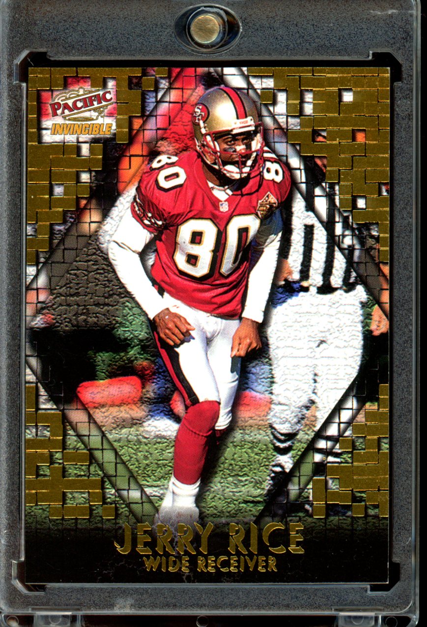 1997 Pacific Invincible #10 Jerry Rice Pop Cards