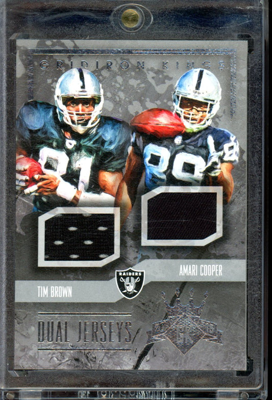 2015 Gridiron Kings Dual Jerseys Tim Brown Amari Cooper Relic. /249