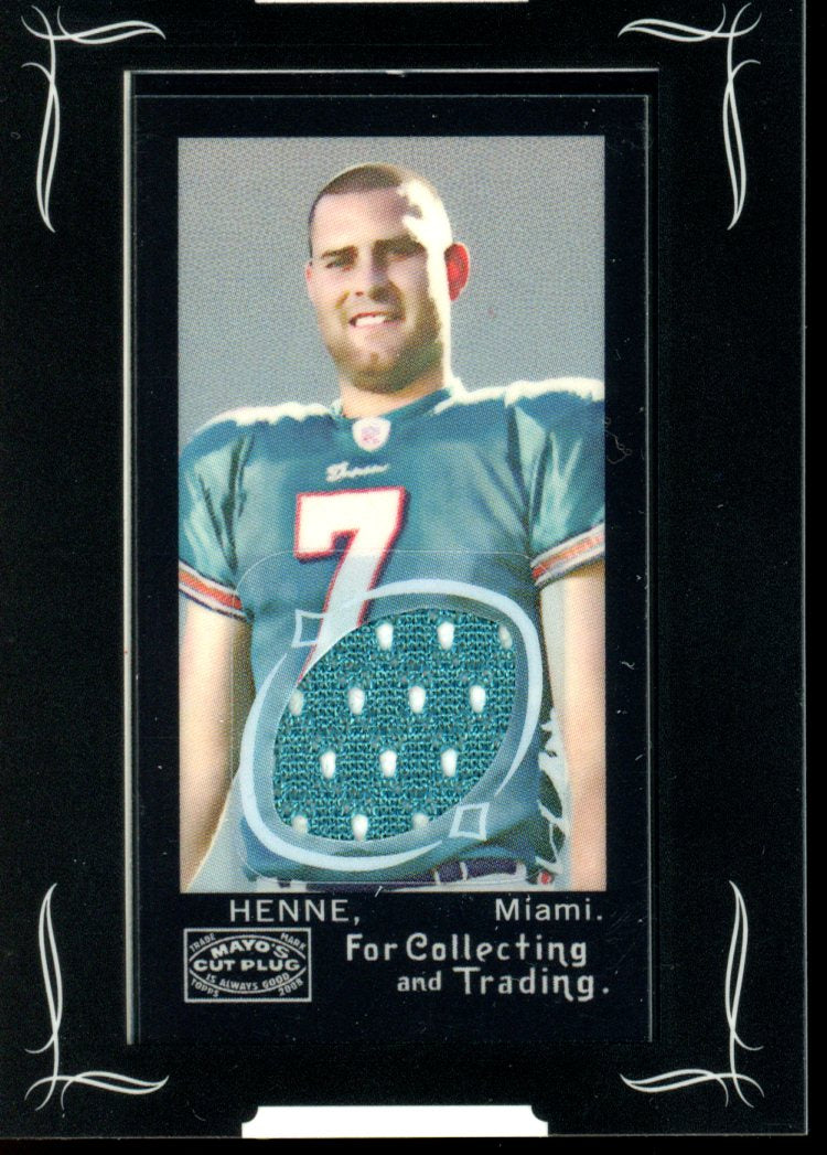 2008 Topps Mayo #R-CH Chad Henne Relics