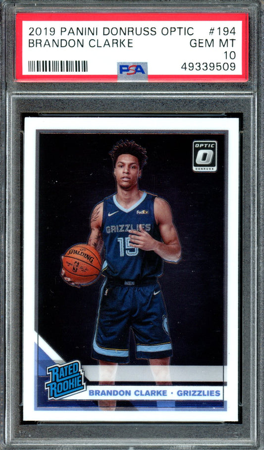 2019 Panini Donruss Optic #194 Brandon Clarke PSA 10