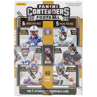 2023 Panini Contenders Football 5-Pack Blaster Box