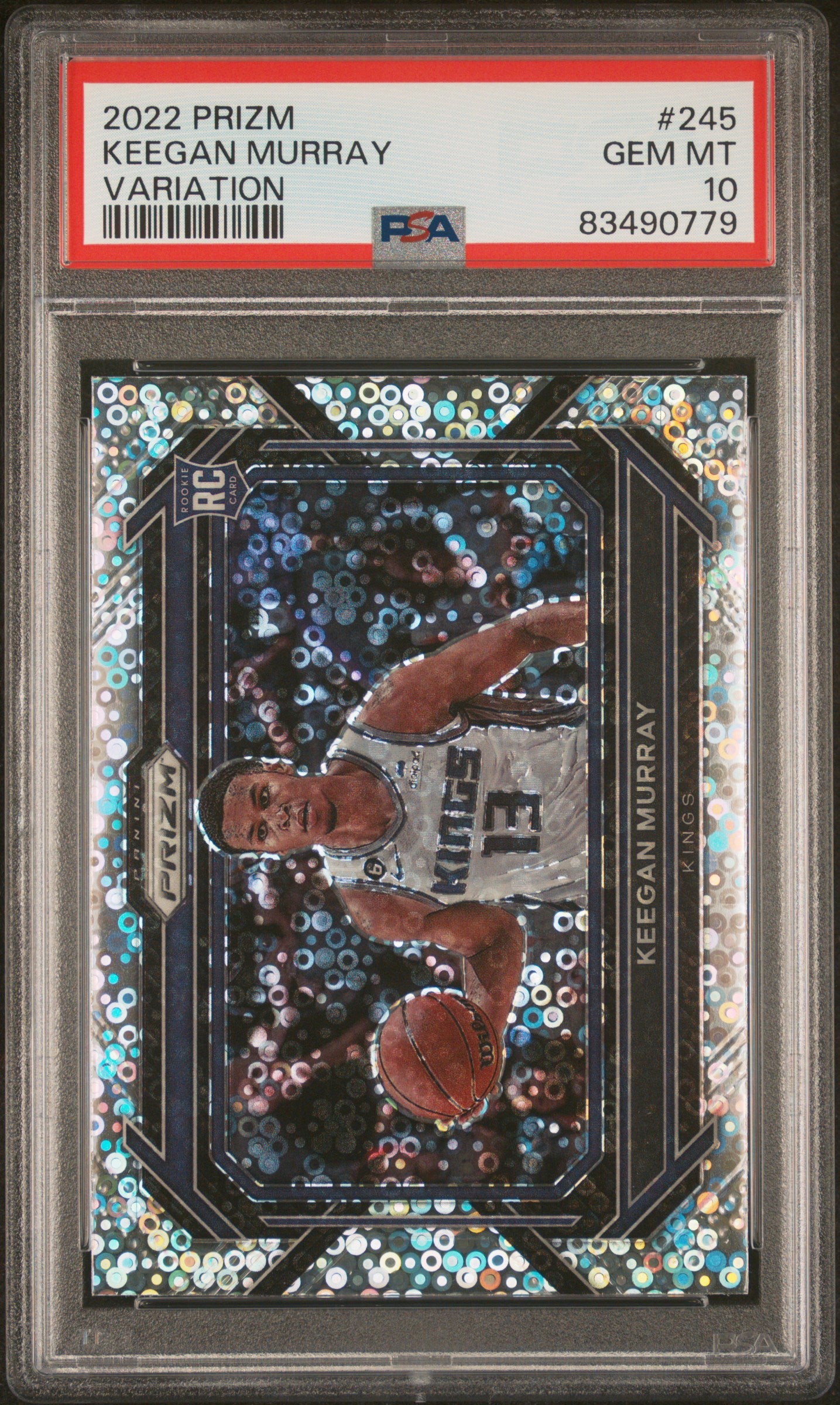 2022 Panini Prizm #245 Keegan Murray Variation PSA 10