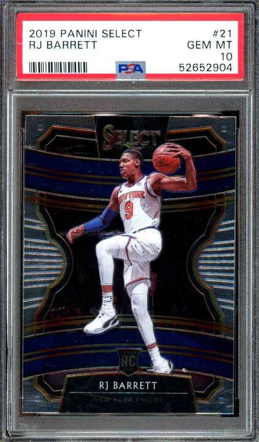 2019 Panini Select #21 Rj Barrett PSA 10