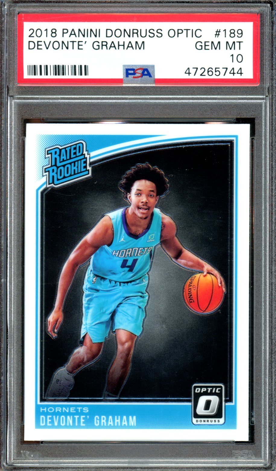 2018 Panini Donruss Optic #189 Devonte' Graham PSA 10