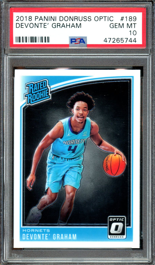 2018 Panini Donruss Optic #189 Devonte' Graham PSA 10