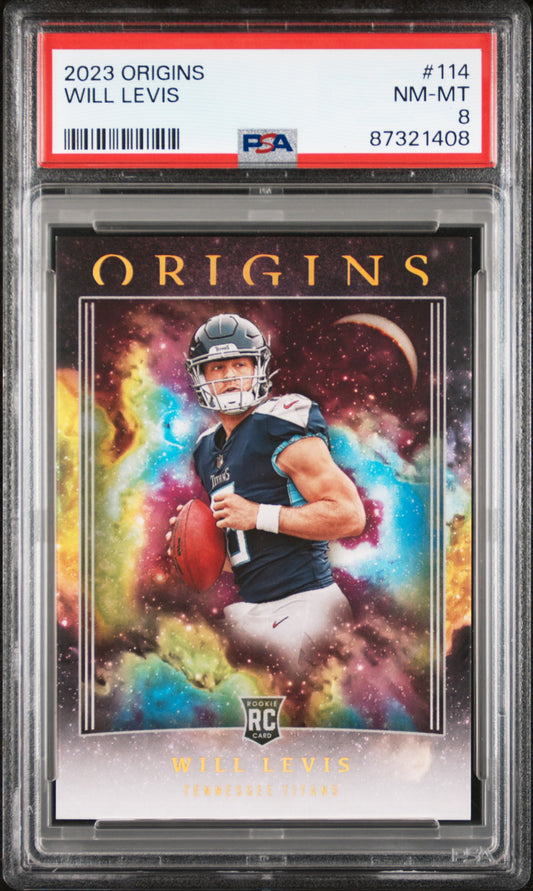 Will Levis 2023 Panini Origins #114 PSA 8 #/25