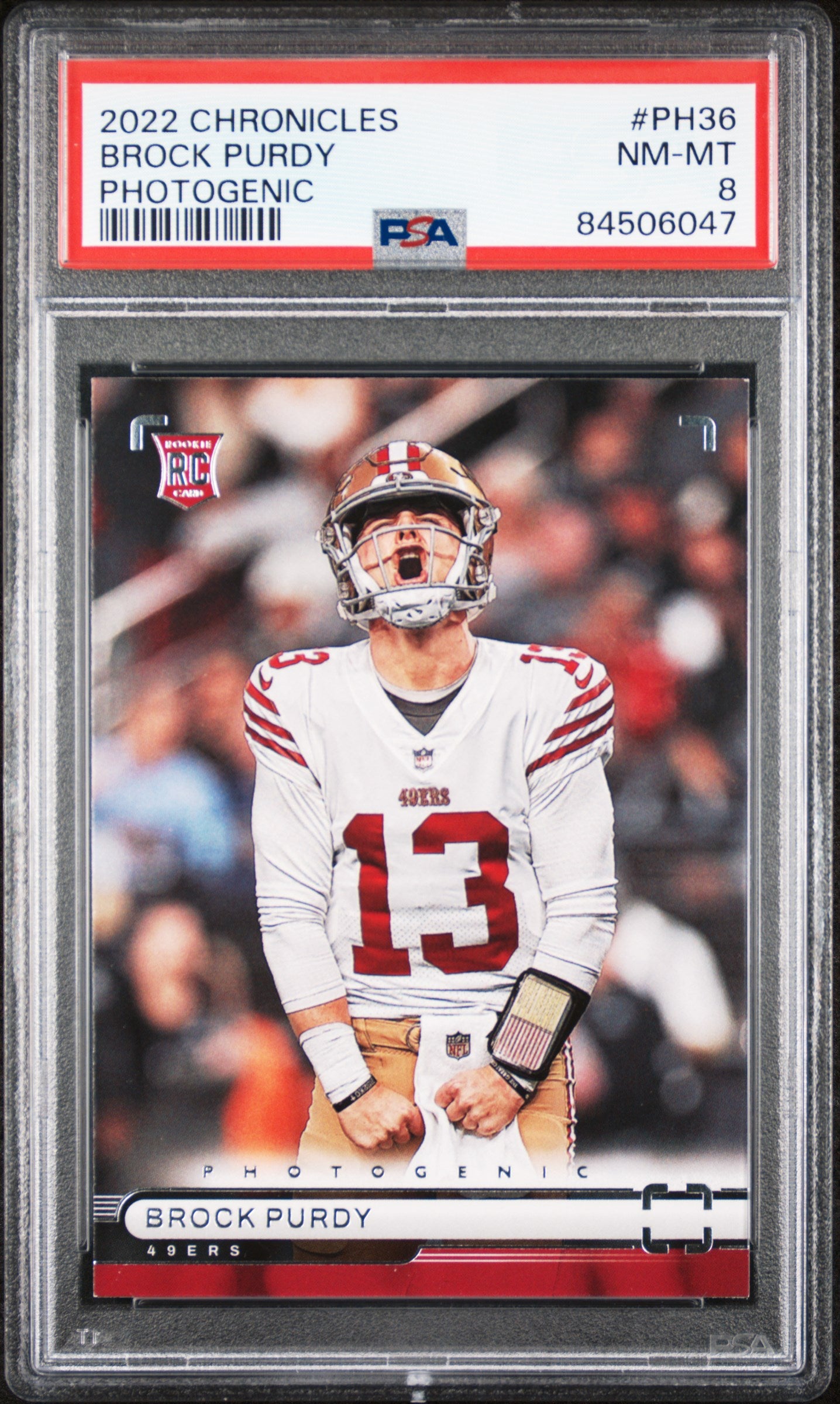 Brock Purdy 2022 Panini Chronicles Photogenic #PH36 PSA 8