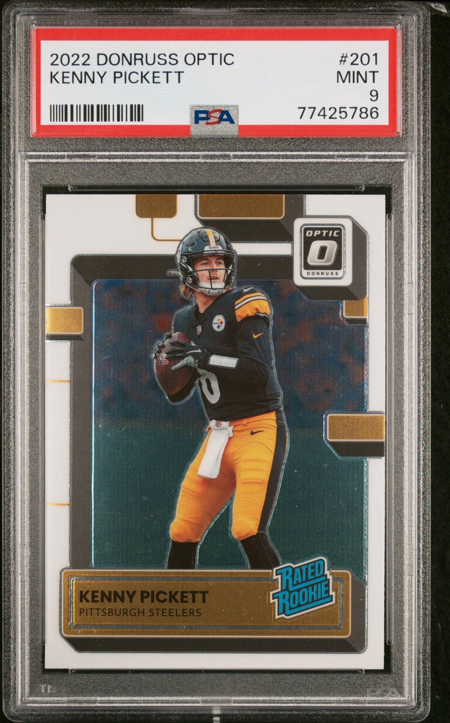 Kenny Pickett 2022 Panini Donruss Optic #201 PSA 9