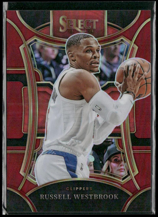 Russell Westbrook 2023-24 Panini Select #346 Maroon Prizms #/175