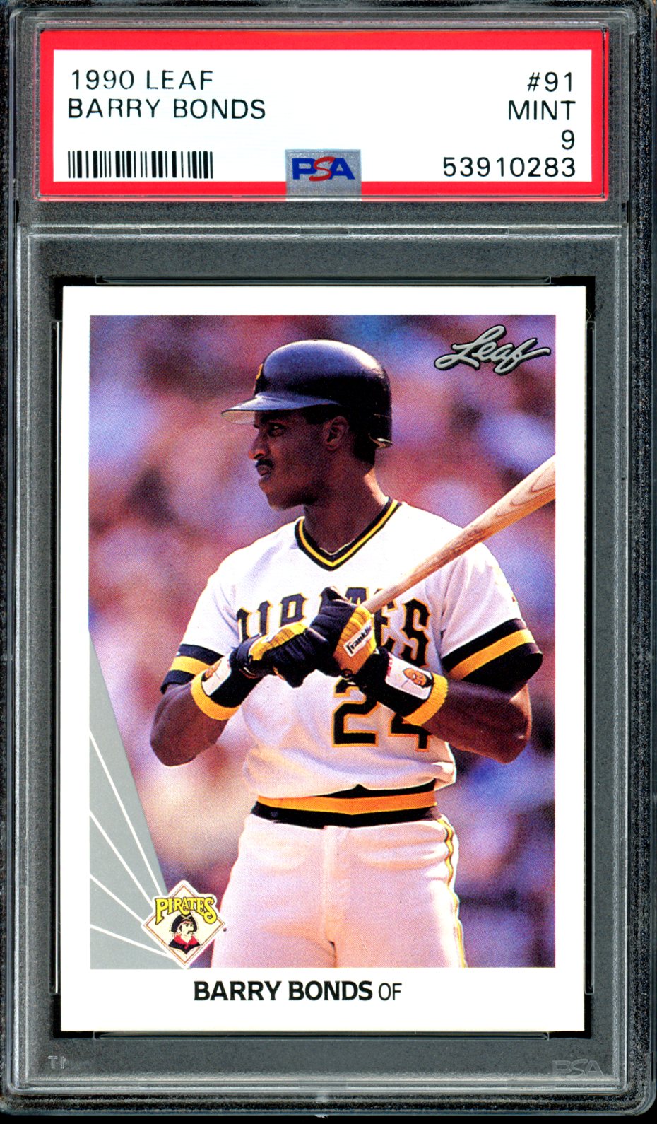 Barry Bonds 1990 Leaf #91 PSA 9