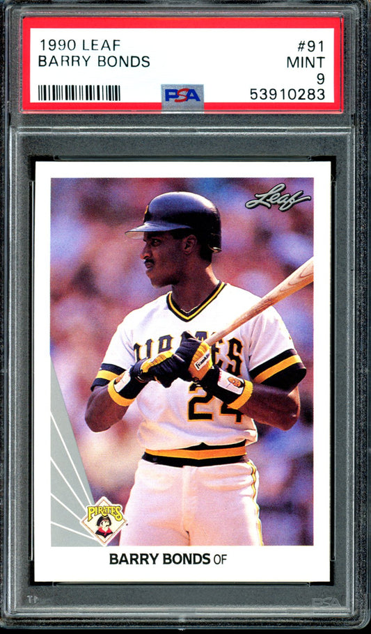 Barry Bonds 1990 Leaf #91 PSA 9