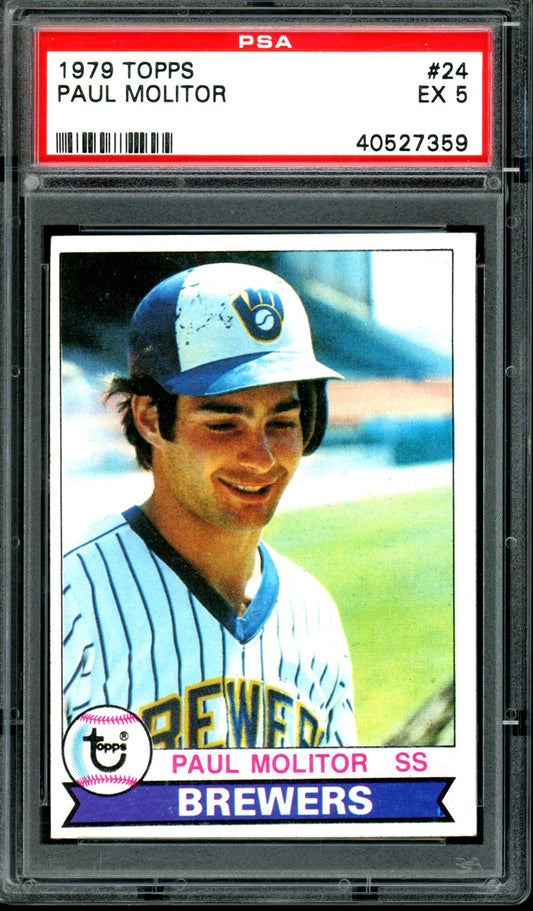 Paul Molitor 1979 Topps #24 PSA 5