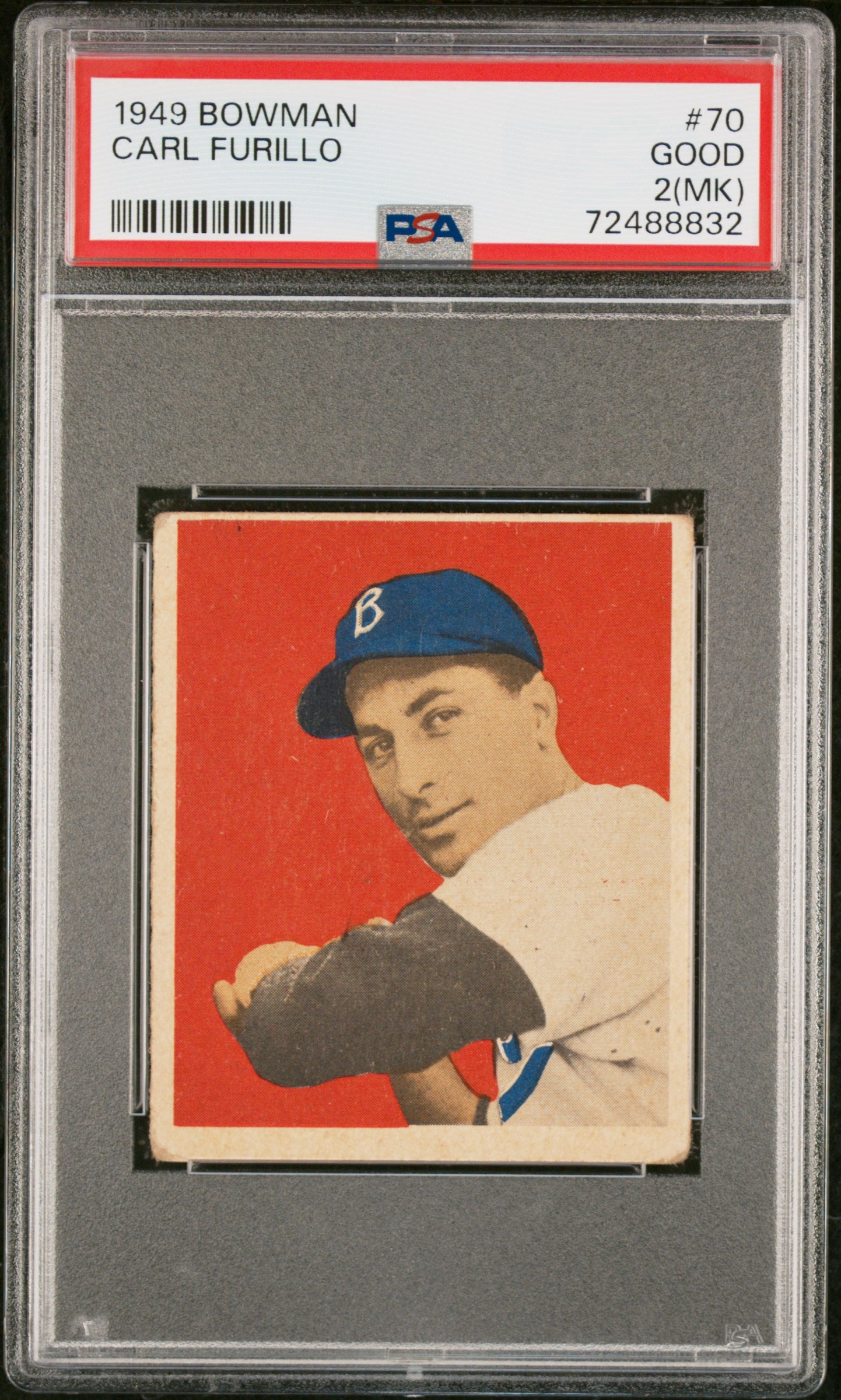 Carl Furillo 1949 Bowman #70 PSA 2 #/1250